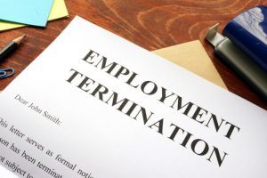 Employment termination form